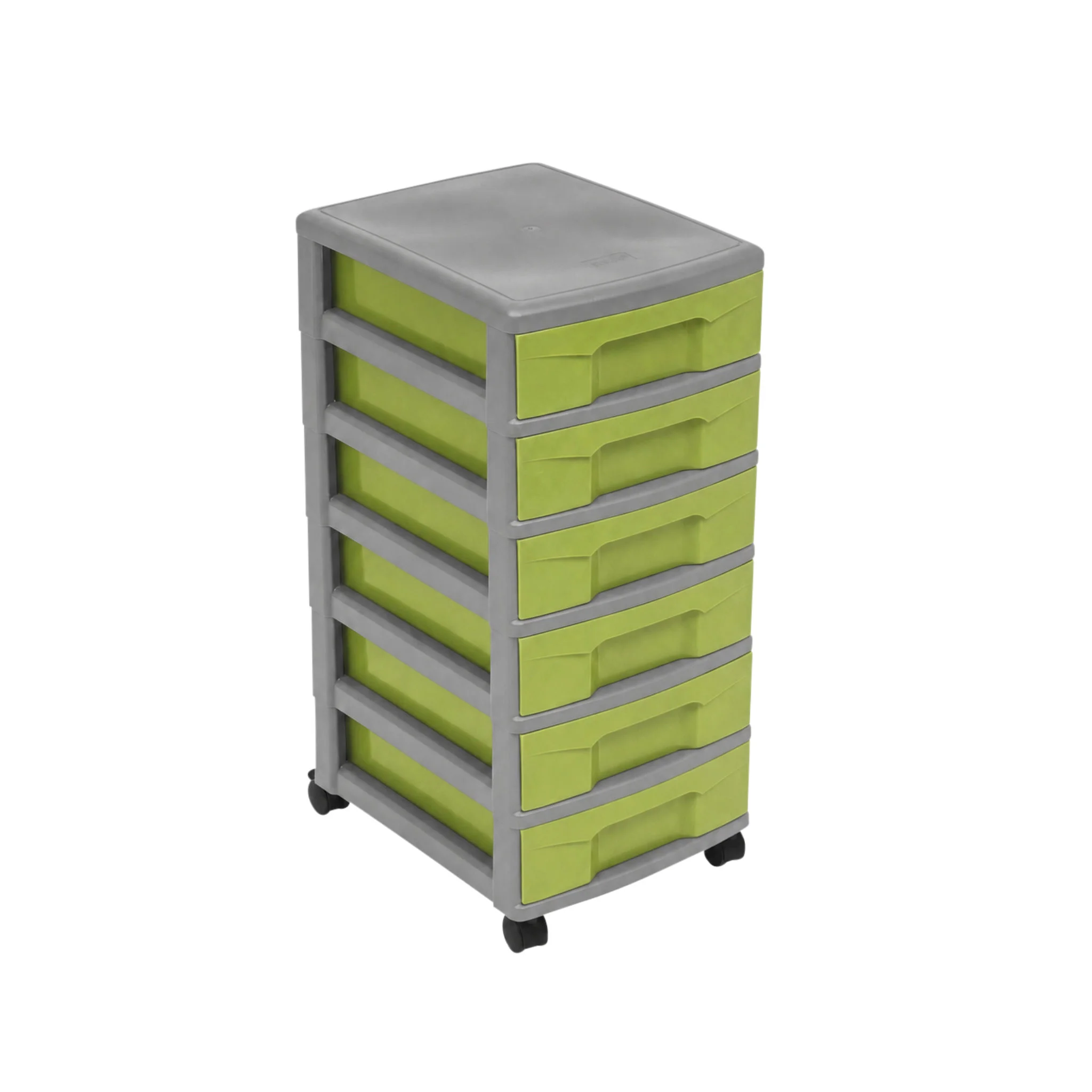 Rollcontainer, Aufbewahrungsboxen, Schubladenkasten, Rollcontainer grün, Kunststoff