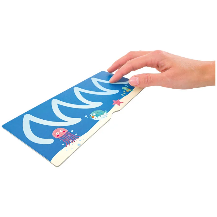 Kinderbuch, Buchfaltbares, Sea-Design, Wasserwelt, Unterwasserbild