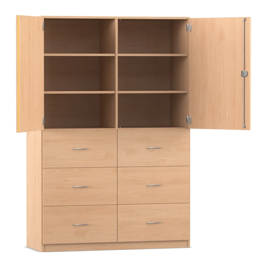 Hängeregister-Schrank, 190 x 126,4 cm, mit 2 Halbtüren, 40 cm