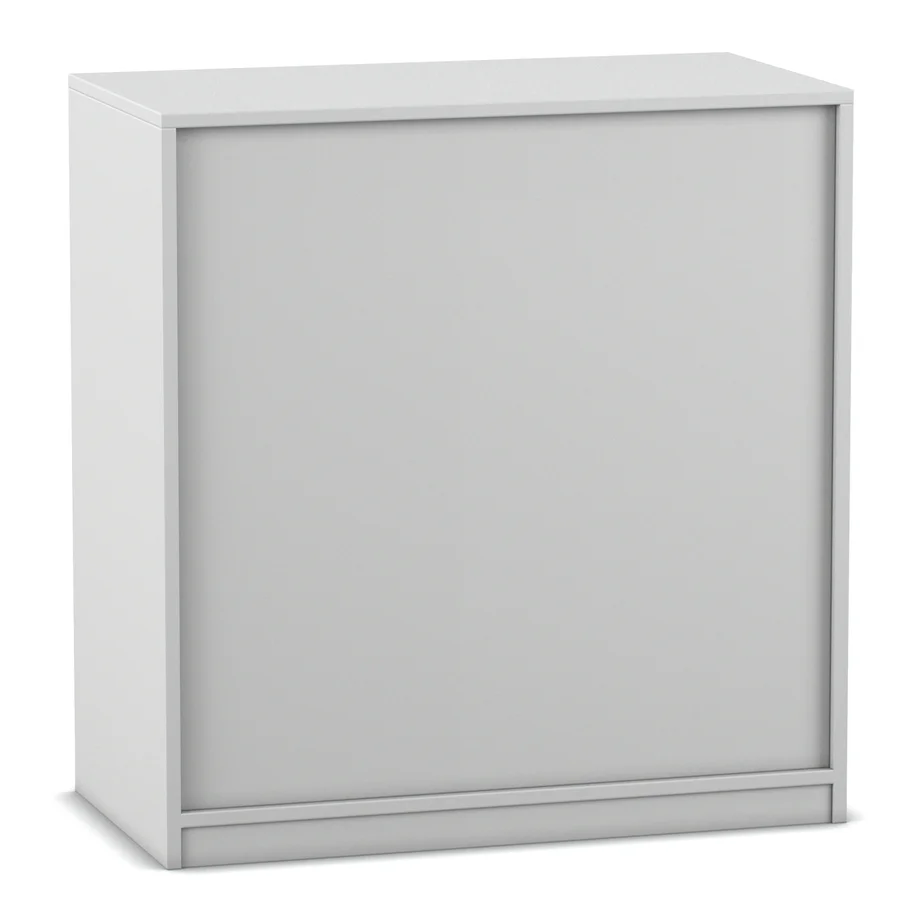 Schrank, Wandschrank, Küchenschrank, Grau-weiß, Korpus
