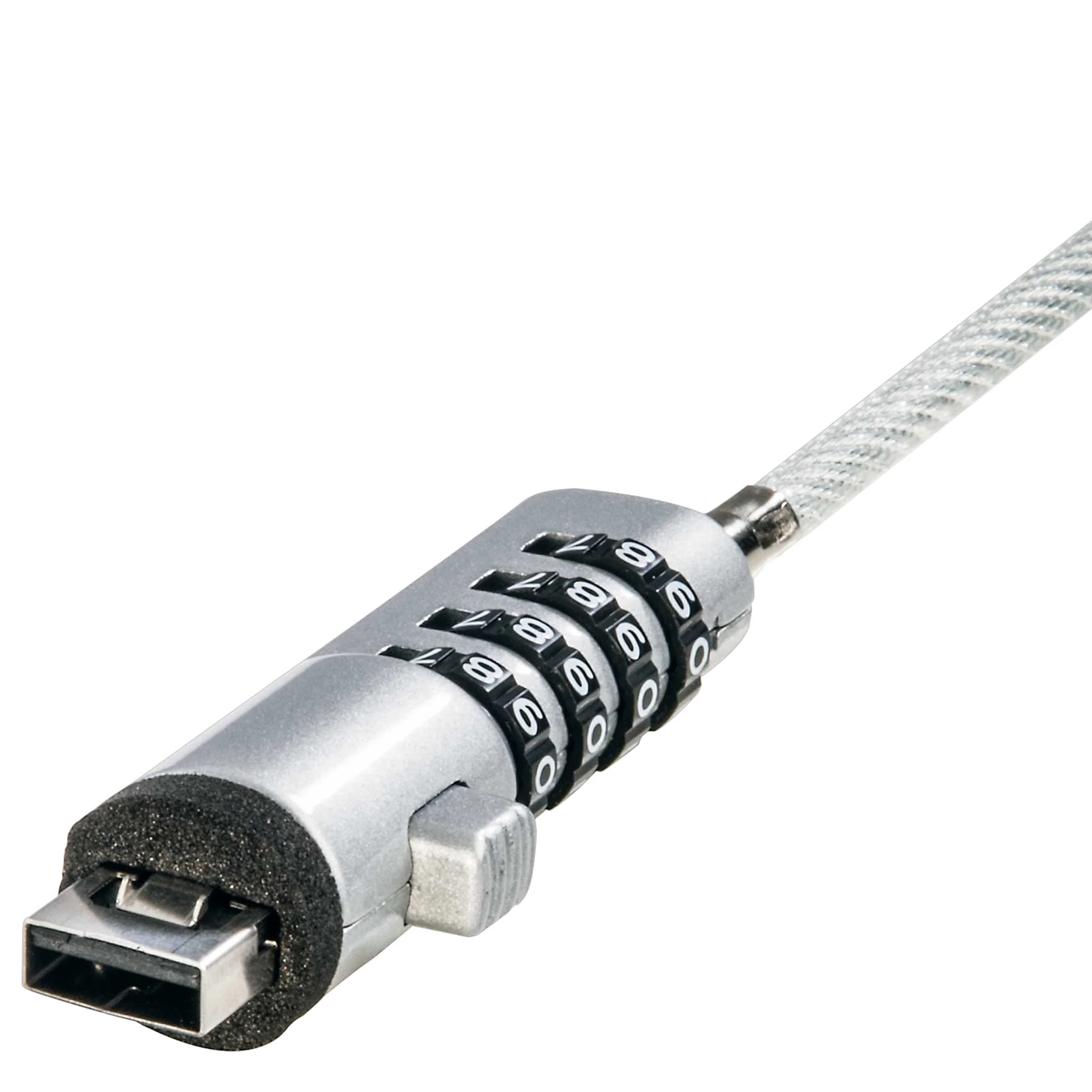 Kombinationsschloss, Vorhängeschloss, USB-Kabel, Sicherheitskabel, Verschlusssystem