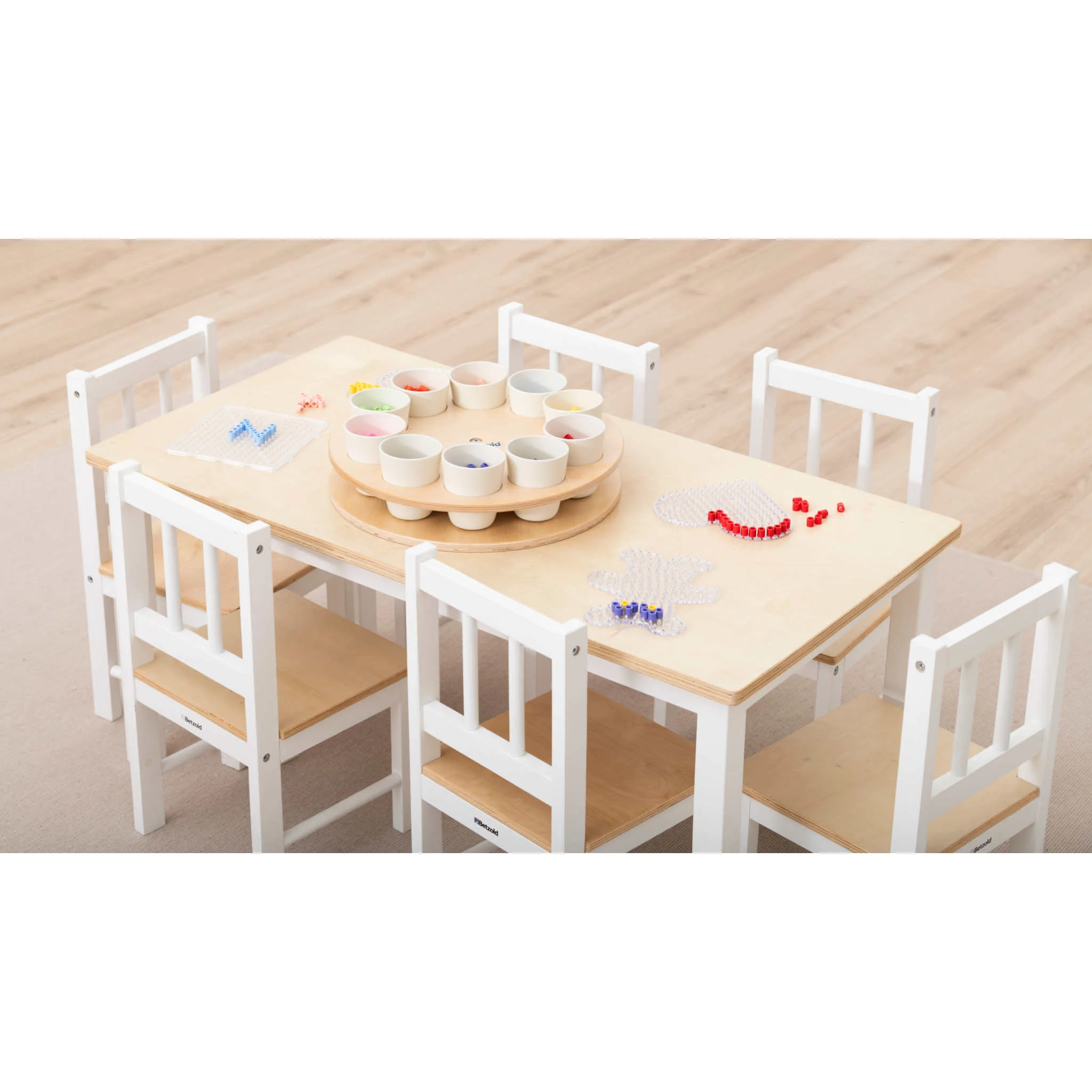 Kinderstuhlset, Tischset, Bead Craft, Malen, Holzspielzeug
