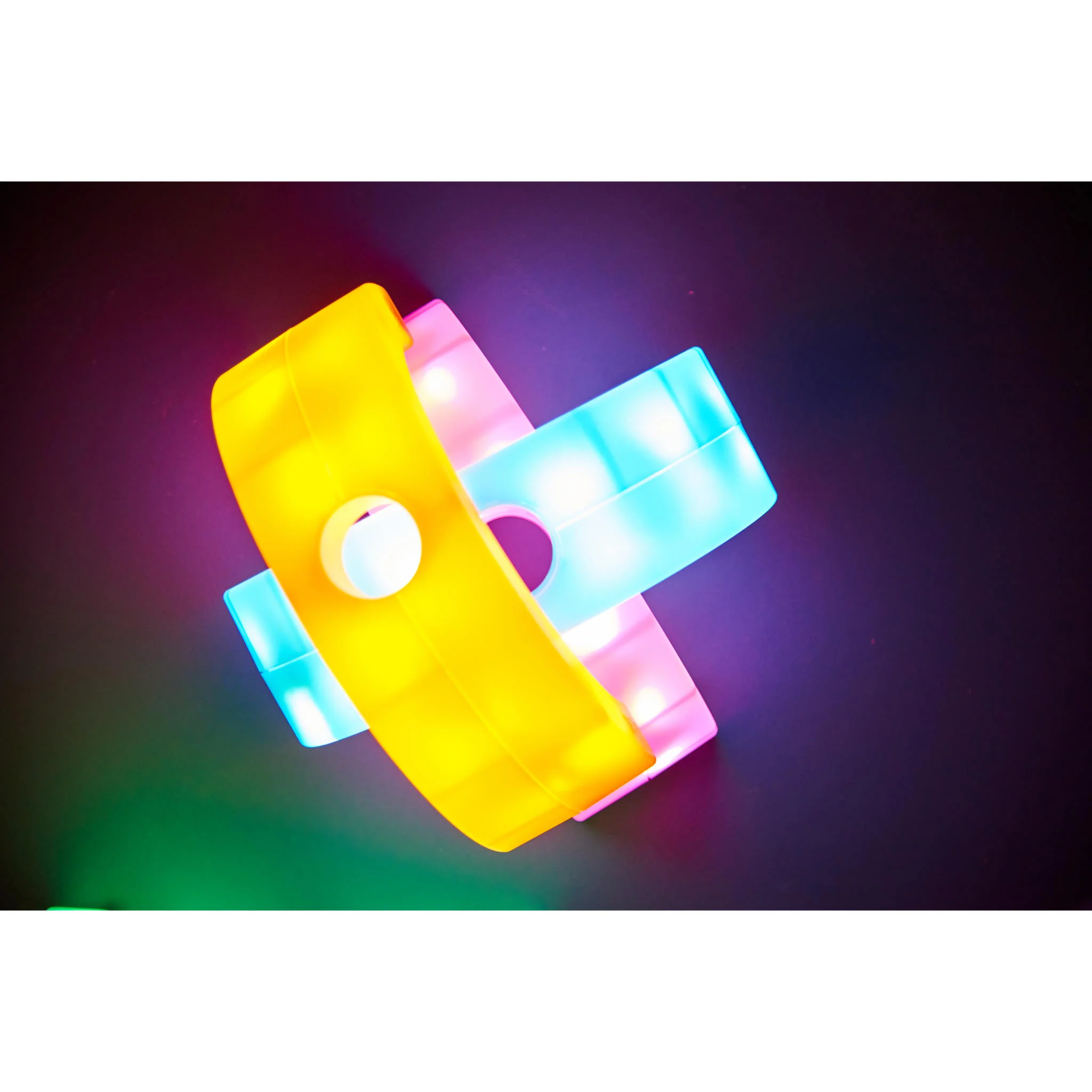 LED, Neon, Armband, Klemmarmband, Mehrfarbiges Band