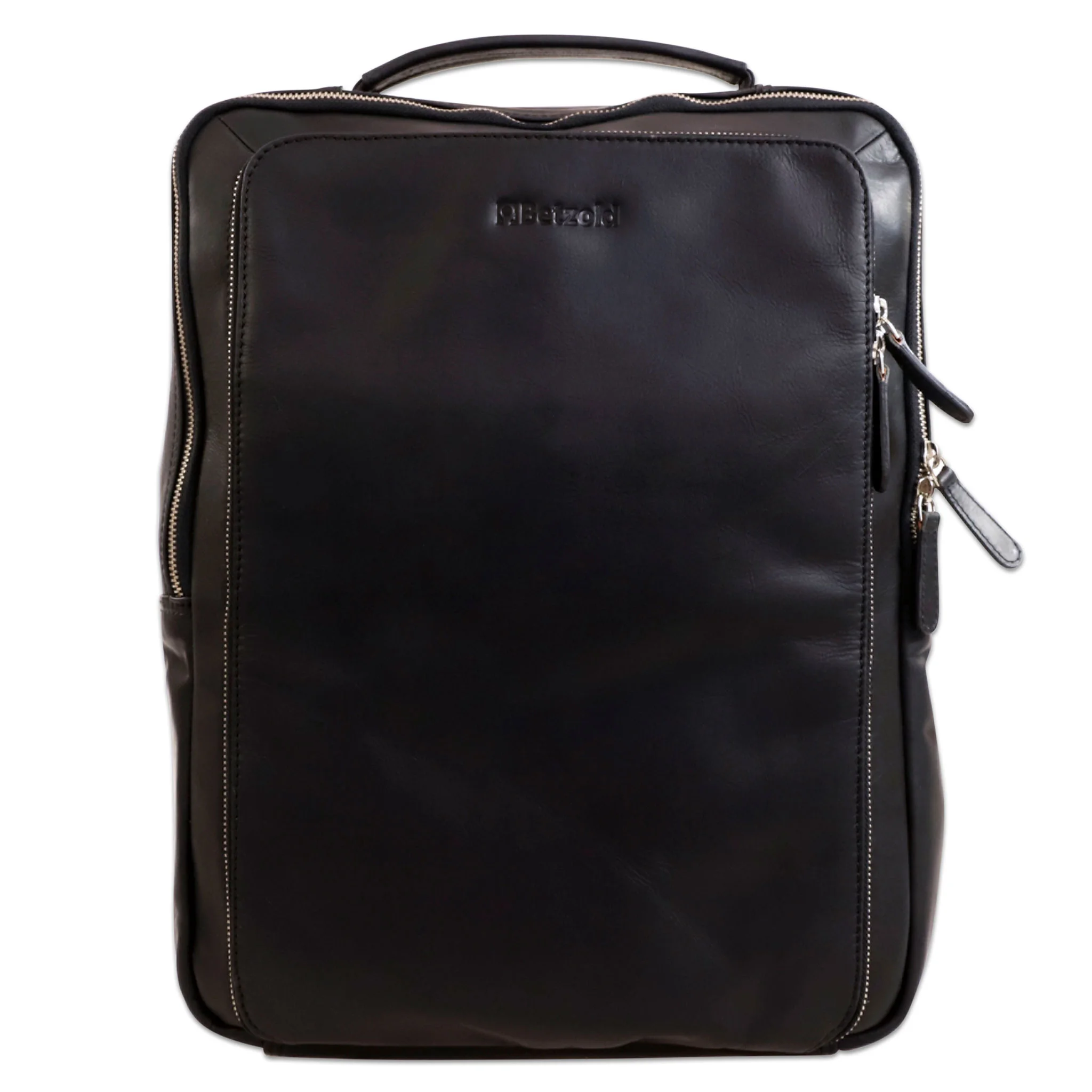 reisegepäck, rucksack, handgepäck, leder, schwarz