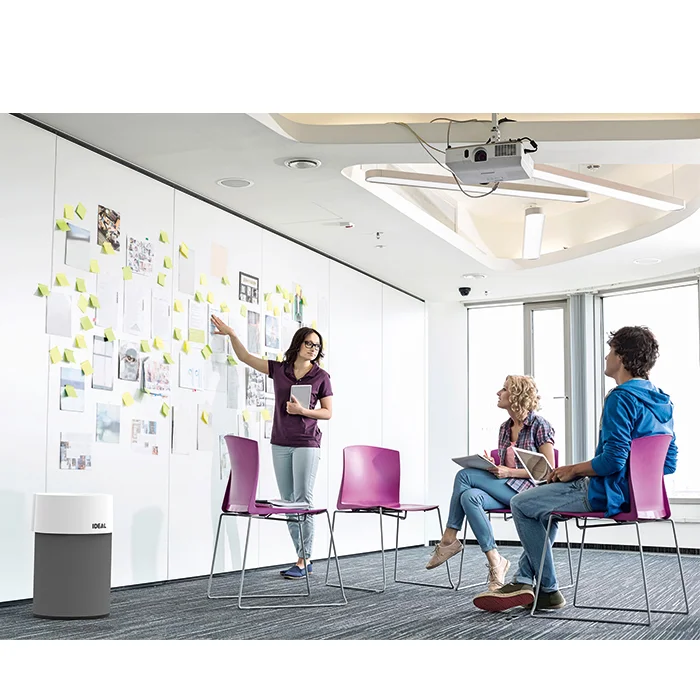 Meetingraum, Whiteboard-Wand, Post-it Notizen, Präsentation, Büromöbel