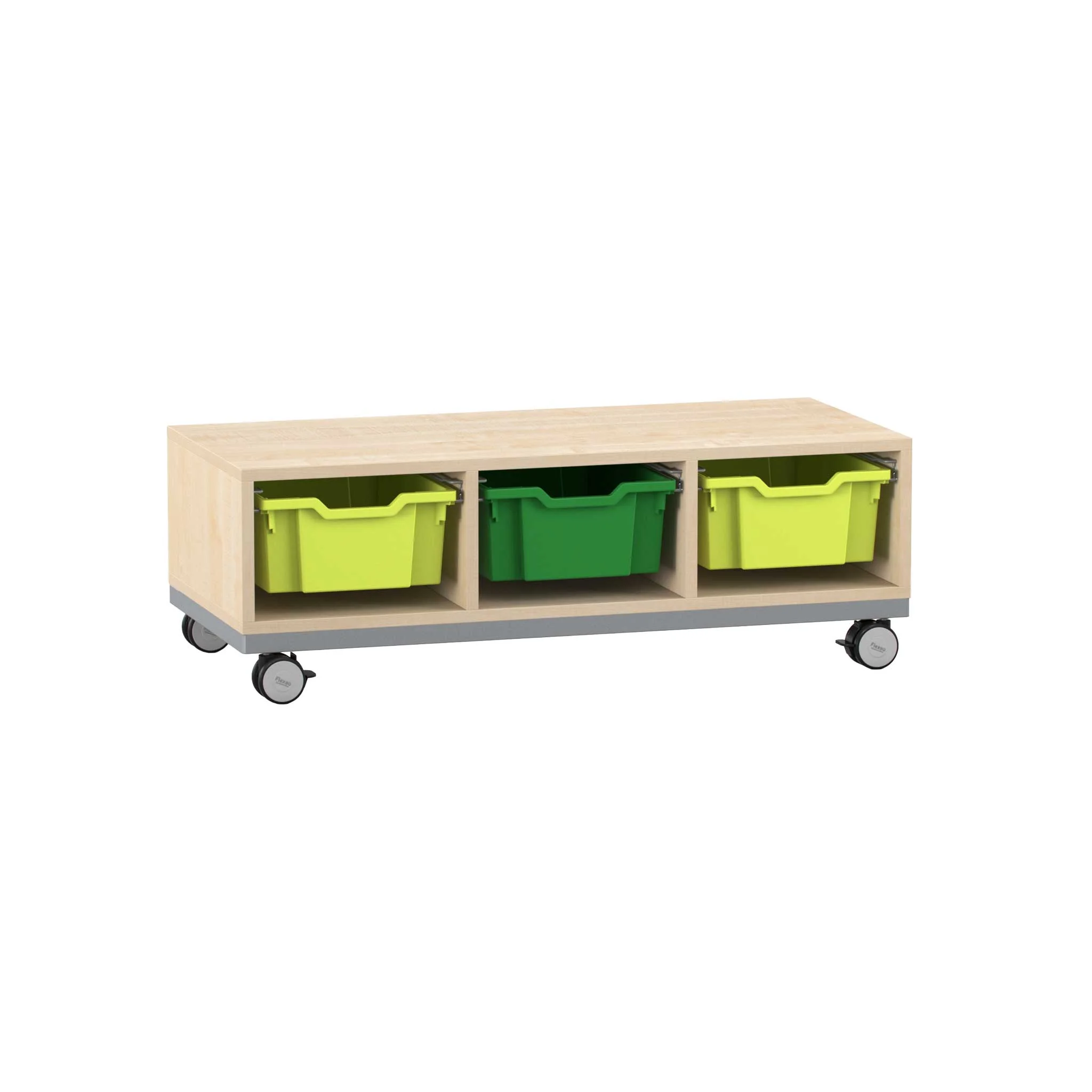 Regal Pro mit Stahlrahmen H: 36,5 cm, Buche hell