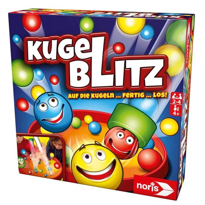 Kugelbahn, Kugelblitz, Spielset, Bälle, Holz/Kunststoff