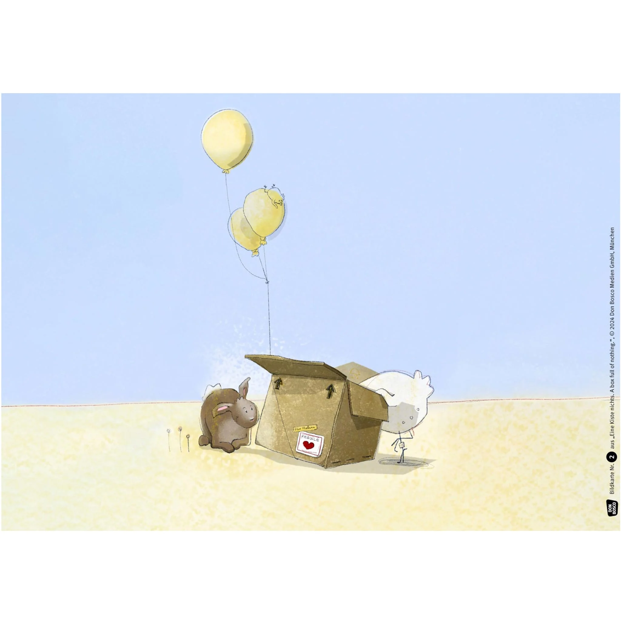 Ballons, Karton, Tier figur, Gelb, Geschenkbox