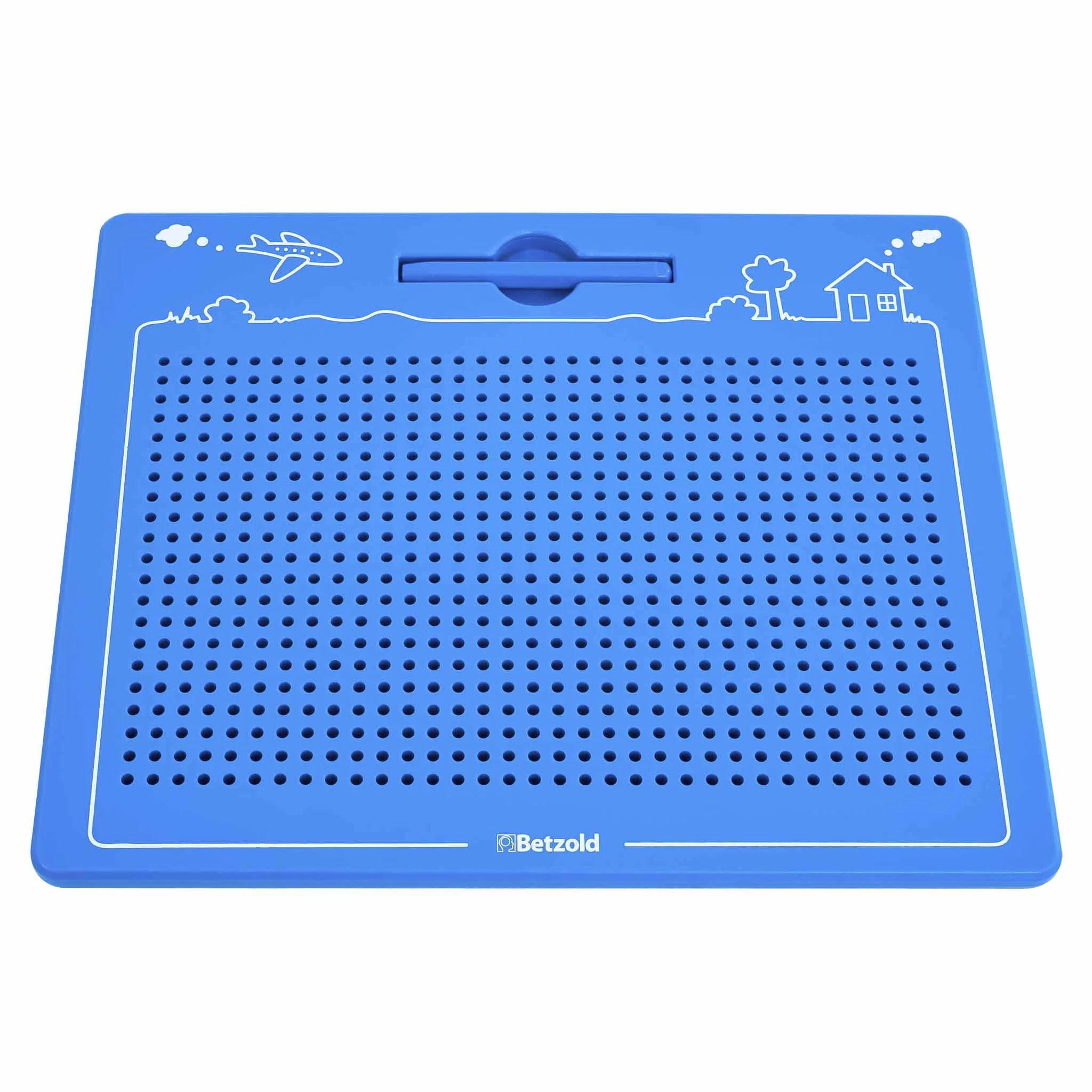 golf training mat, perforated board, blue silicone, Betzold, office desk mat