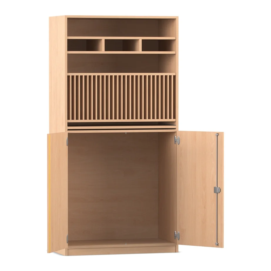 Klassenbuchschrank - Breite: 94,4 cm, Buche hell