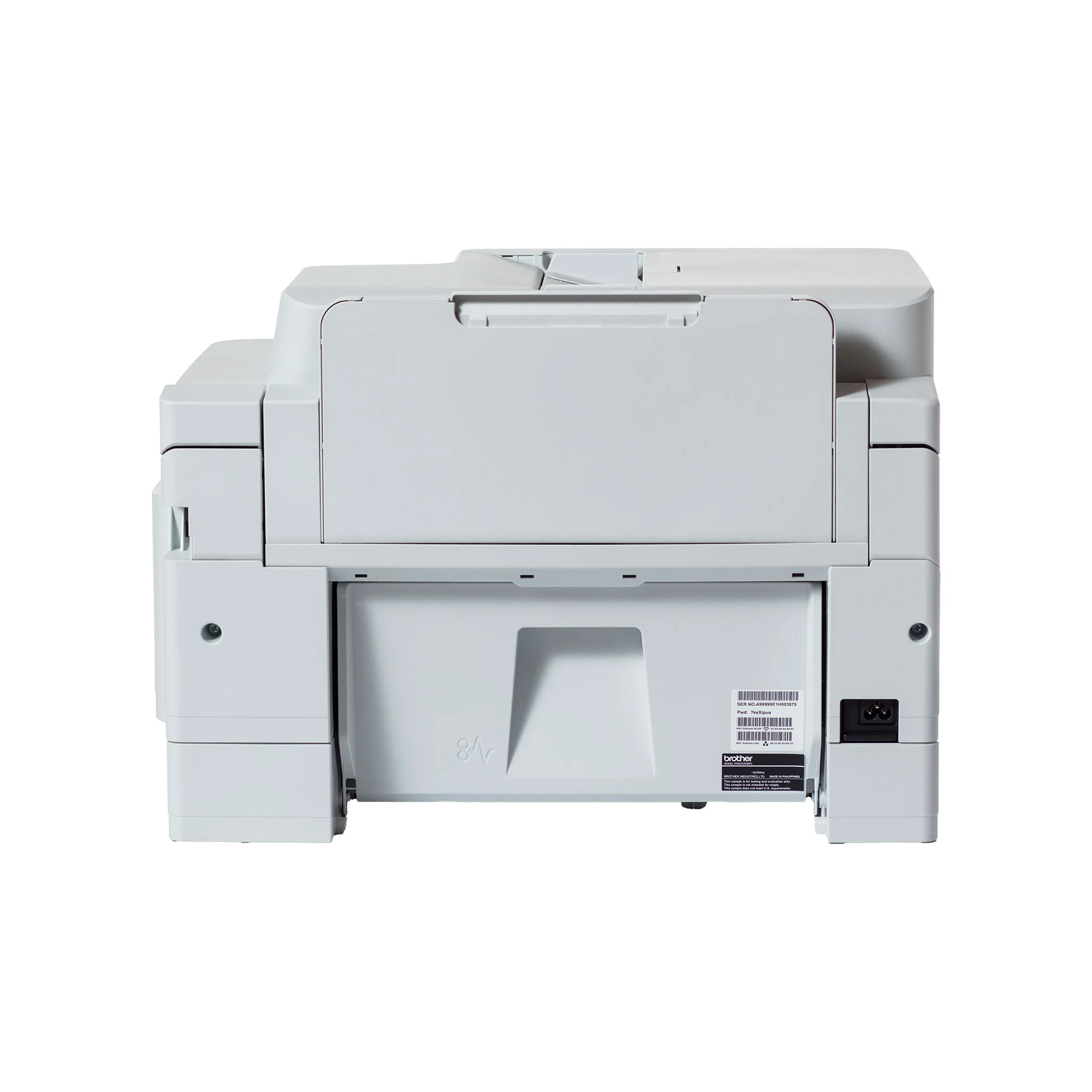 Drucker, All-in-One, Grauer Drucker, Multifunktionsgerät, Drucker hinten