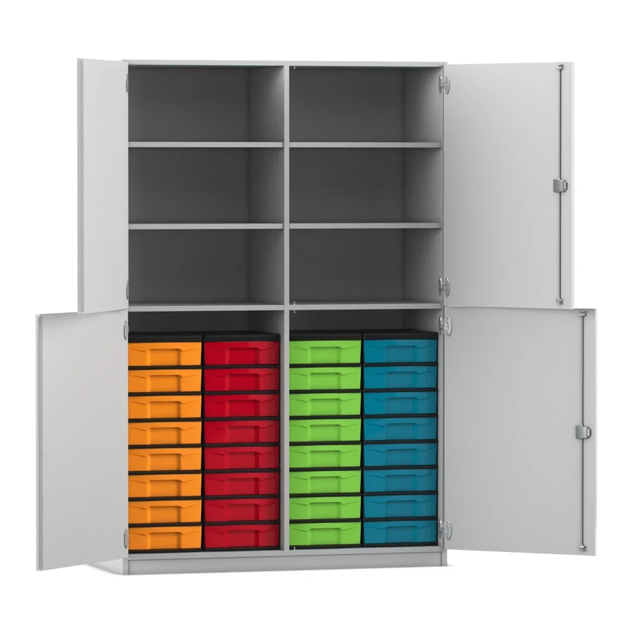Schrank, Aufbewahrung, Schubladen, Kunststoffbehälter, Metallküche
