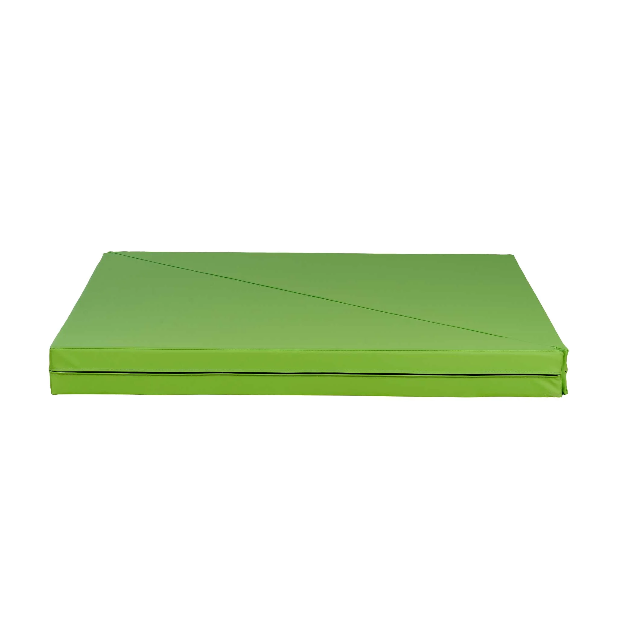 matte mat, flaches matratzenauflage, eco grün, gefaltete kissen, schaumstoffpolster