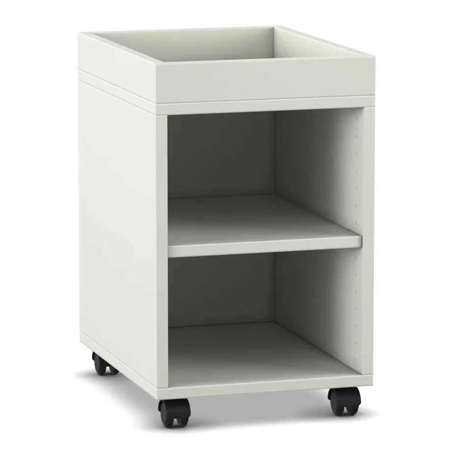 Beistellschrank, Rollwagen, Mobiler Schrank, Offenes Regalboden, Rollen
