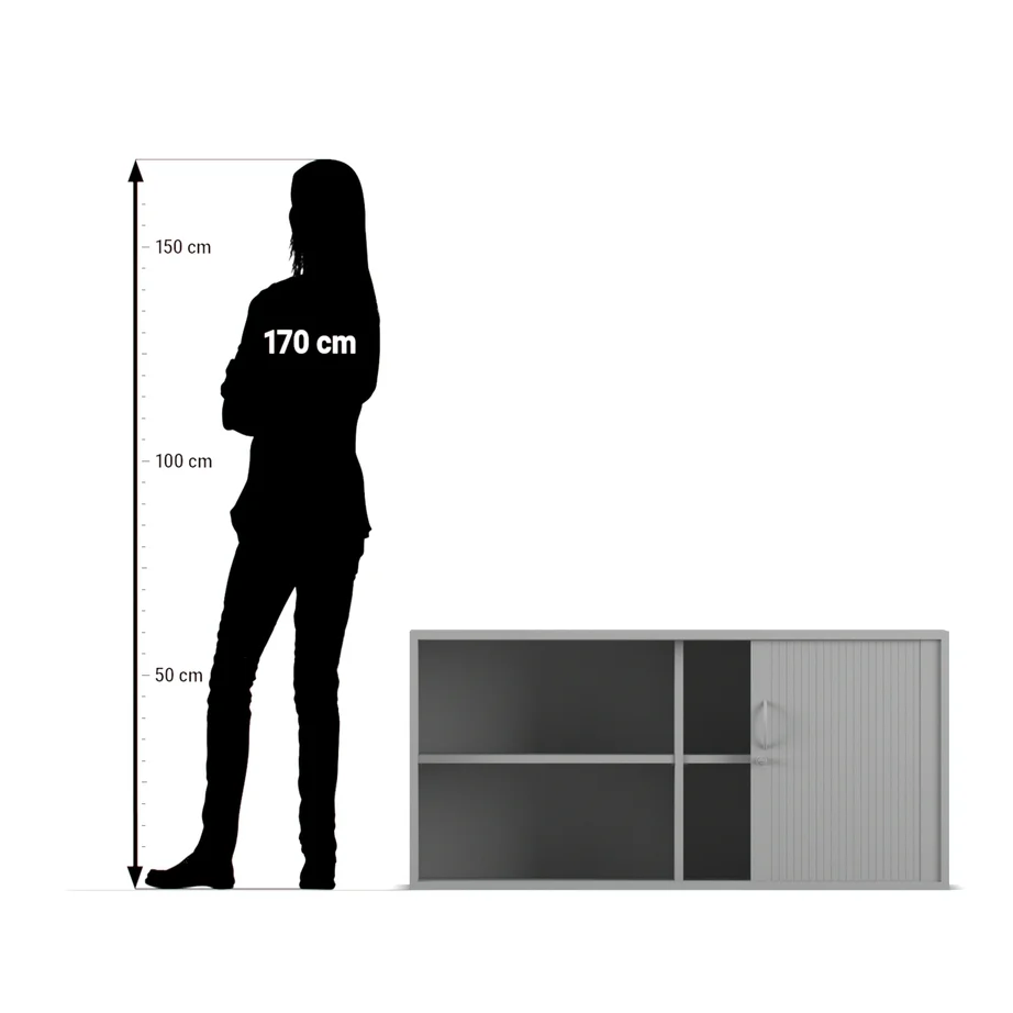 Küchenschrank, Sideboard, Schiebetüren, grauer Schrank, Möbelmaß