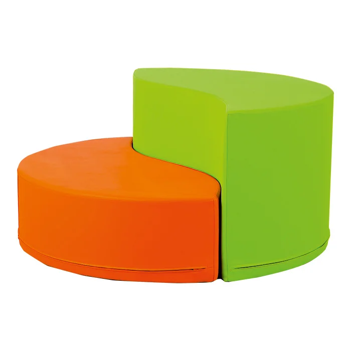 Sessel, Sitzbank, Kunststoff, Orange, Grün