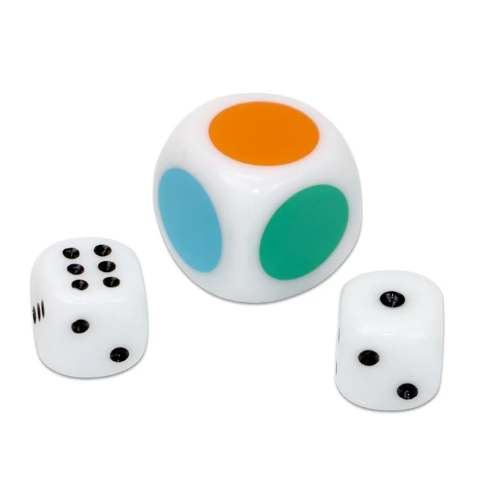 Würfel, Würfelspiel, Warbis, Glatte Oberfläche, Mehrfarbig