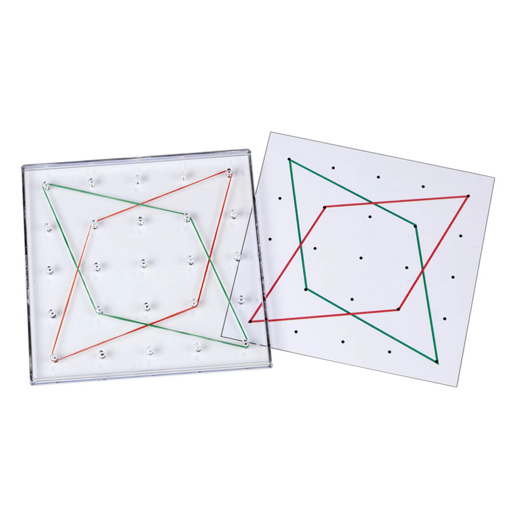 Transparente Geometriebretter, 5er-Set