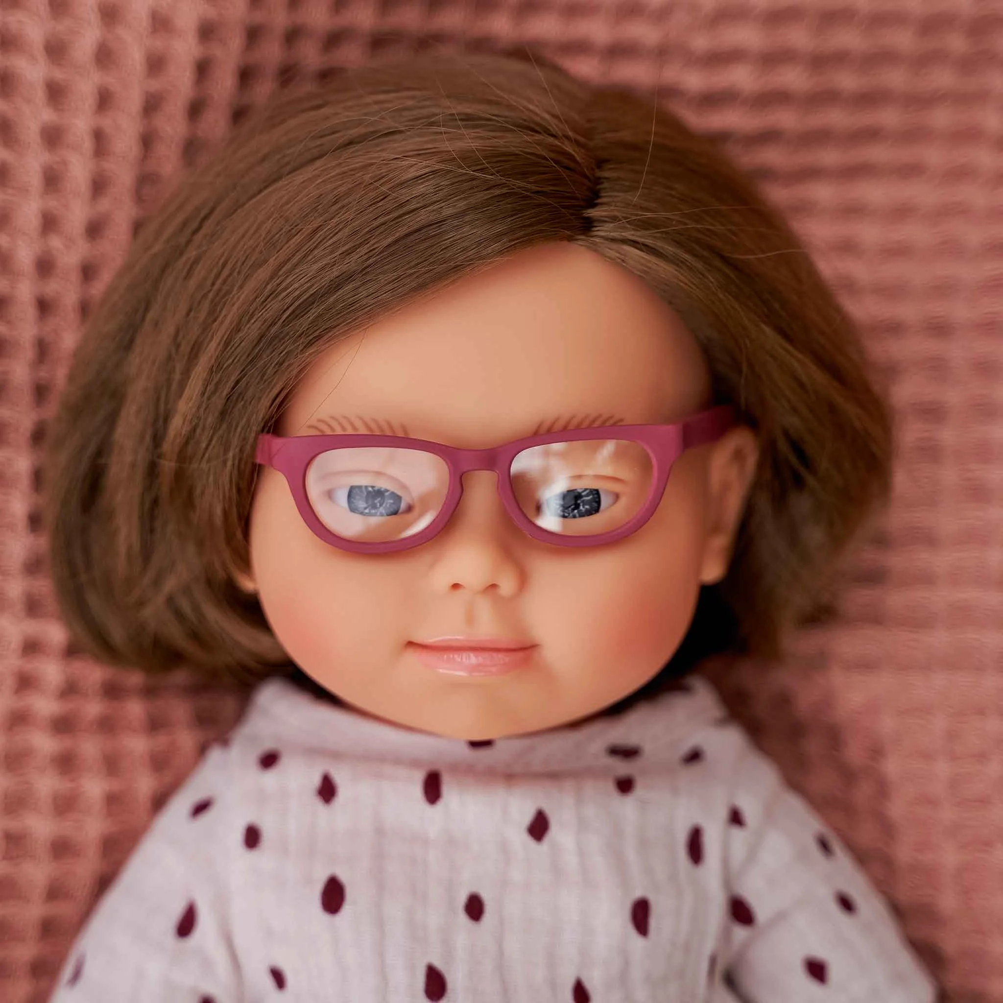 Puppe, Brille, Gläser, Kleidung, Gestell