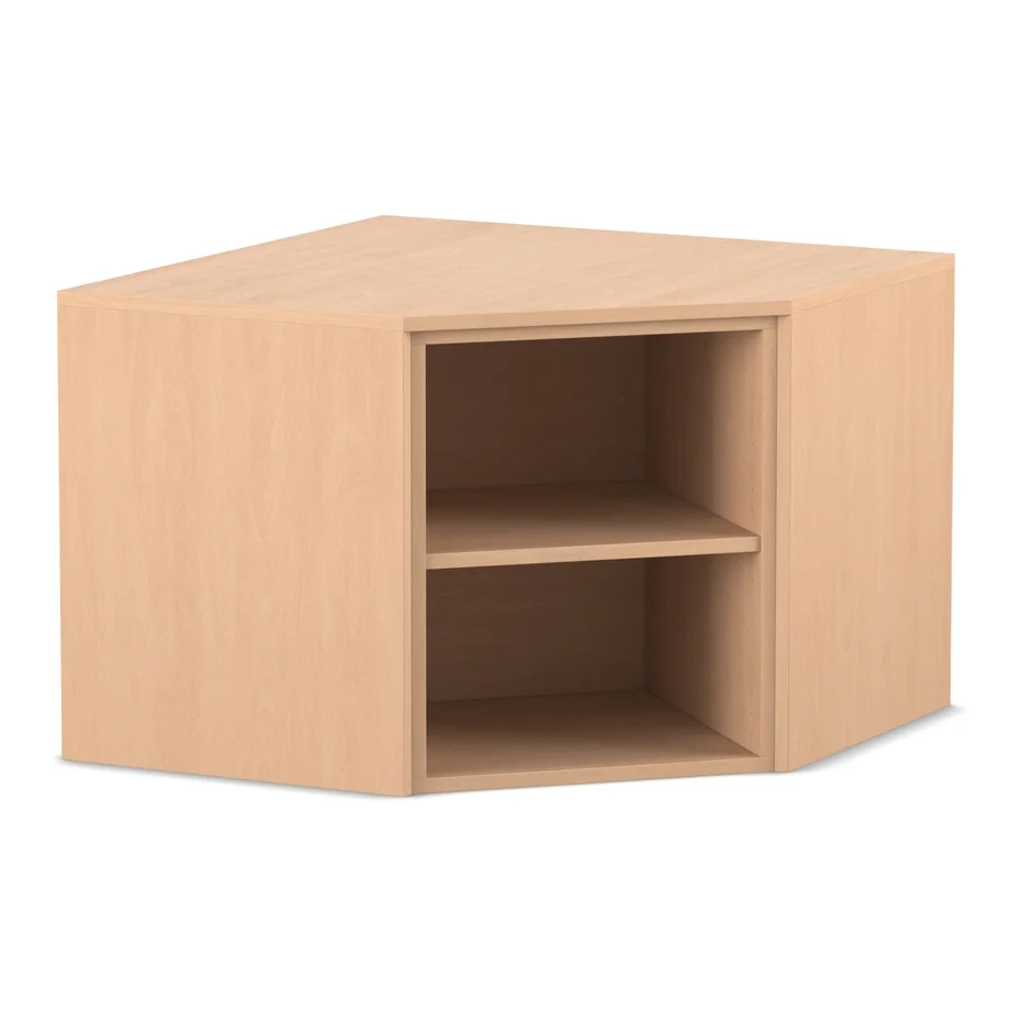Nachtisch, Beistelltisch, Regalboden, Lichtholz, Eckform