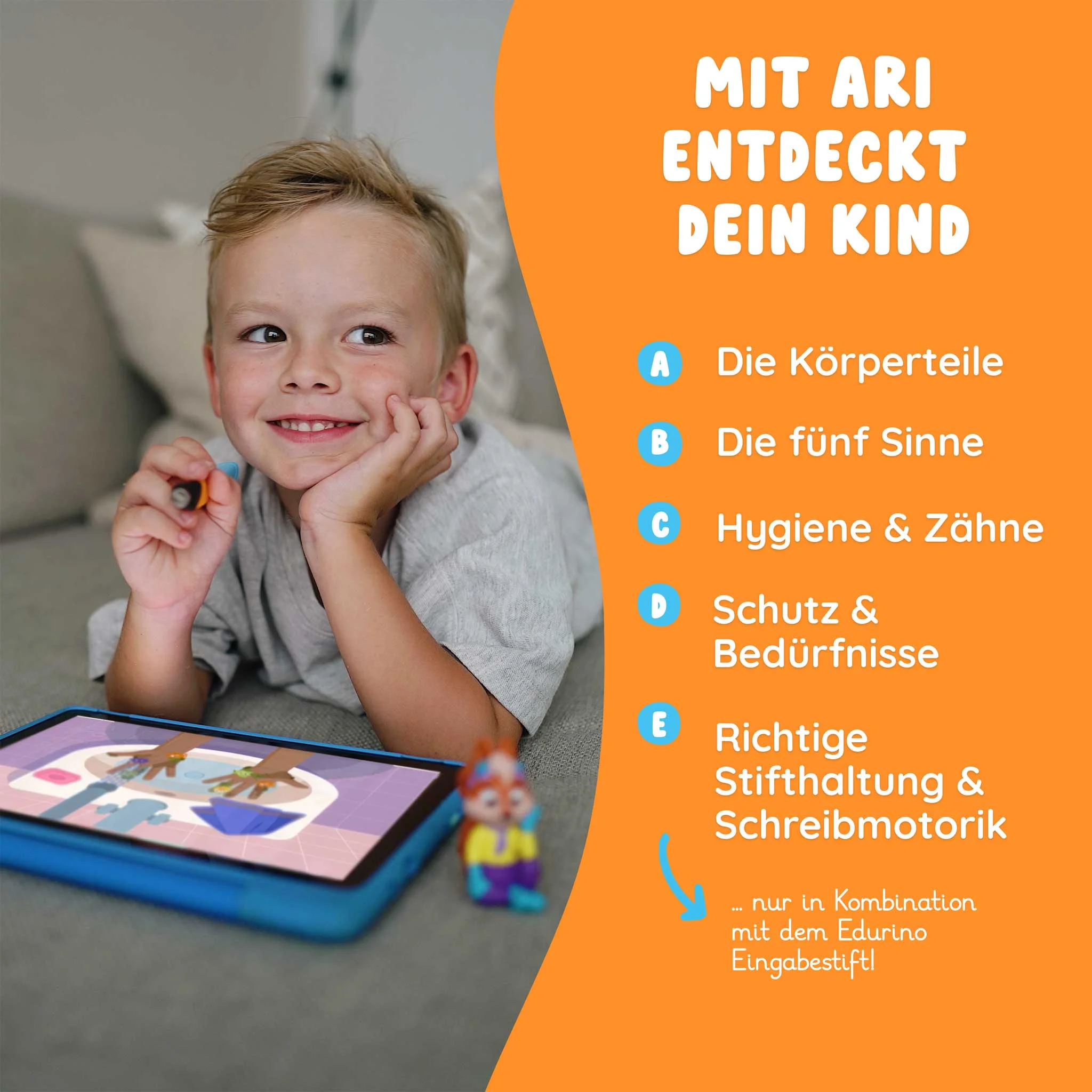 Kinder, Tablet, Stift, Hände, Spielzeug