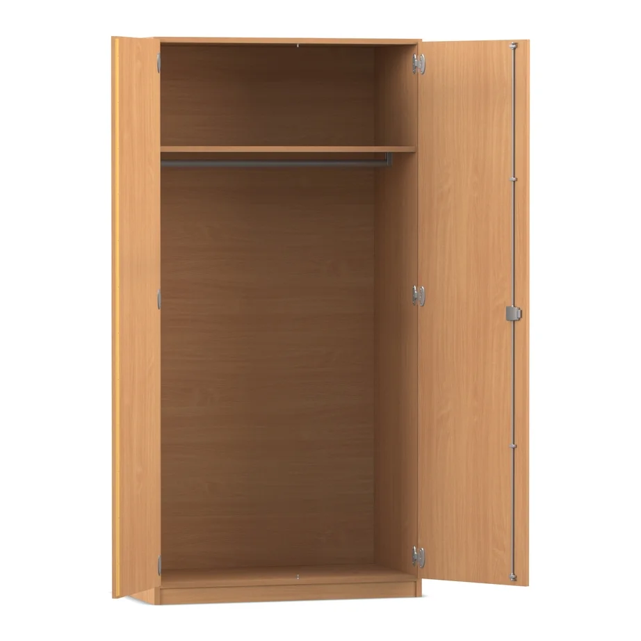 Kleiderschrank, Schrank, Holzschrank, Hängeleiste, Regal