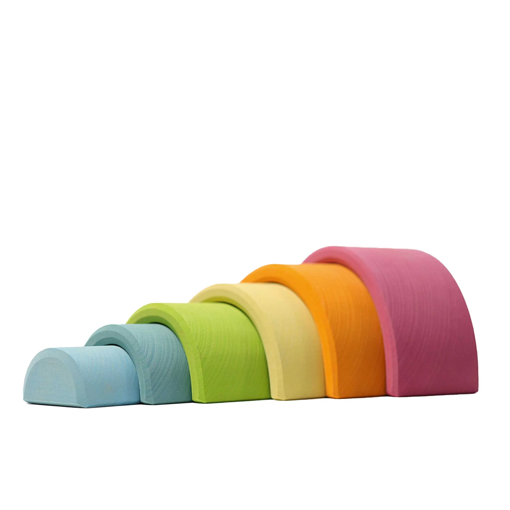 Kinderset, Baukegel, Holzkegel, Rainbow, Holzbausteine