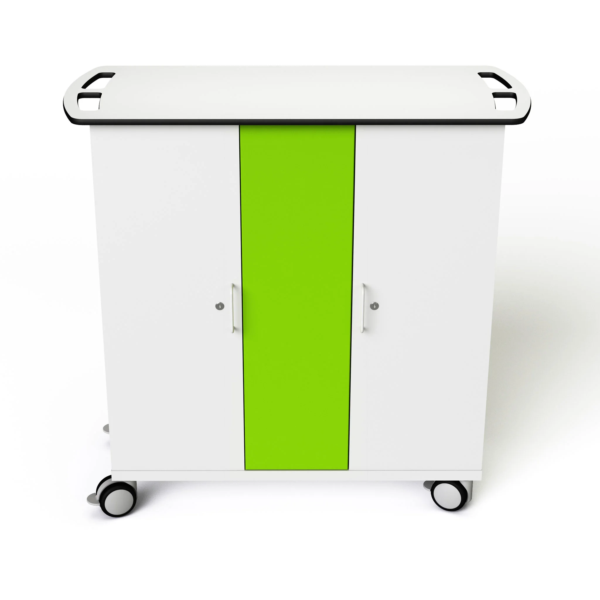Medizinischer Wagen, Krankenwagen, Trolley, Schrank, grüne Streifen