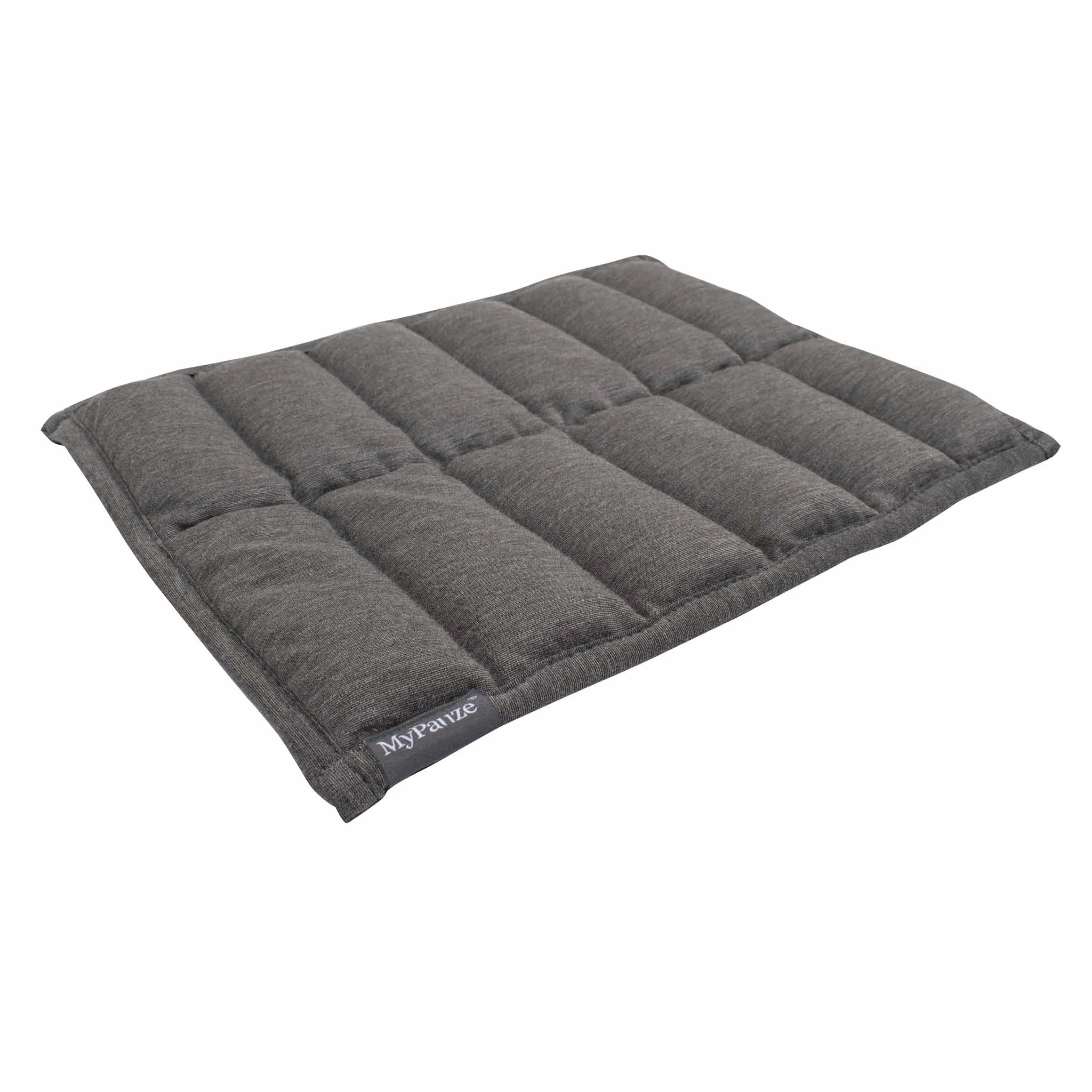 Hunde-/Katzentasche, Gepolsterte Matte, grau, Quilted, Pfoten-Label