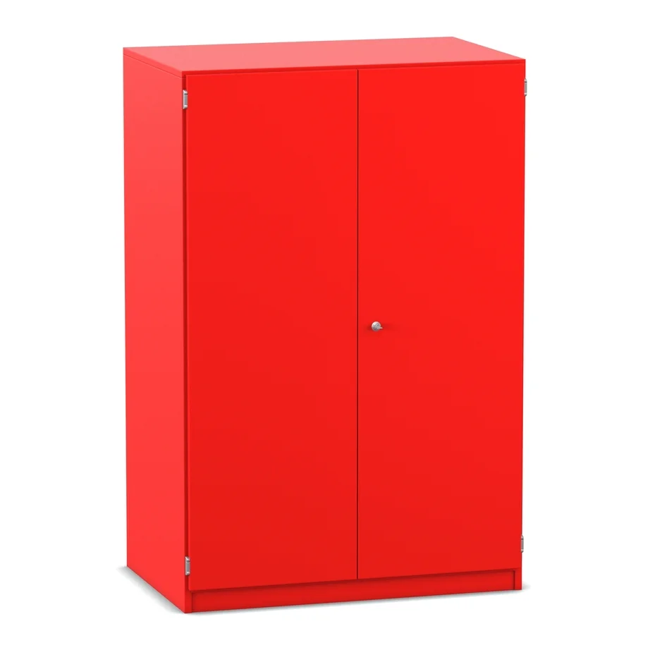 Schrank, Küchenschrank, roter Schrank, Scharniertür, Metallkonstruktion