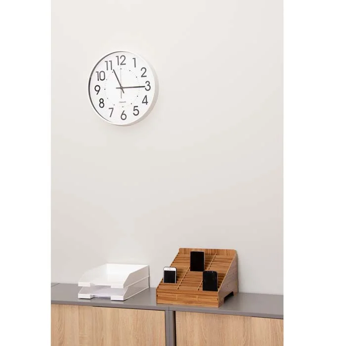 wanduhr, analoguhr, organizer aus holz, holz organizer, tischuhr