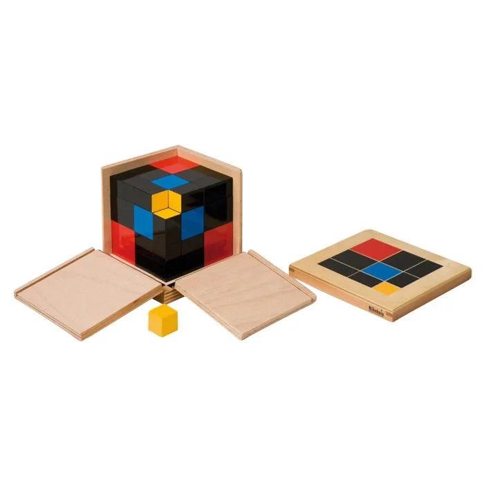 Holzspielzeug, Puzzlespiel, Kubus, Farbwürfel, Lernspielzeug