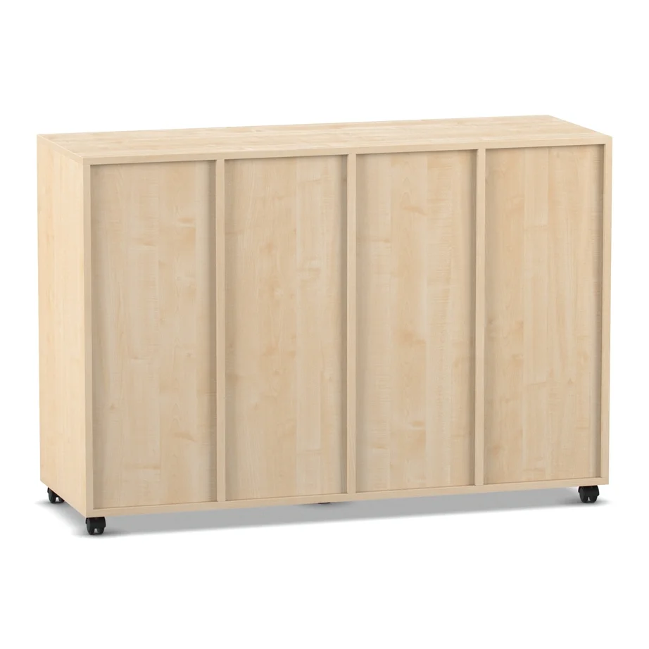 Kastenwagen, Schrank, Holzoberfläche, Schiebetür, Rollkufen