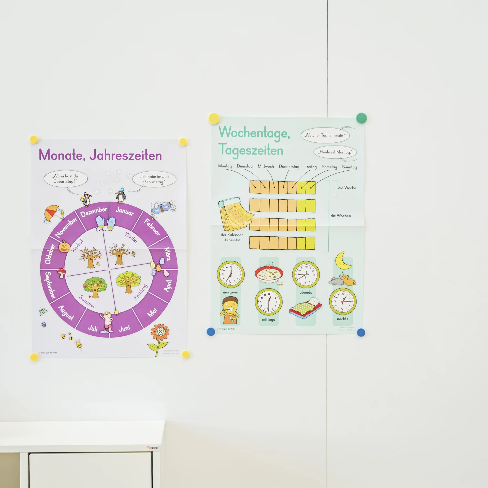 poster, bildung, kalender, kinder, wanddekoration
