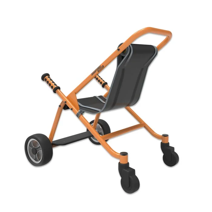 Kinderwagen, Kinderbuggy, Transportwagen, orange, Stoffsitz