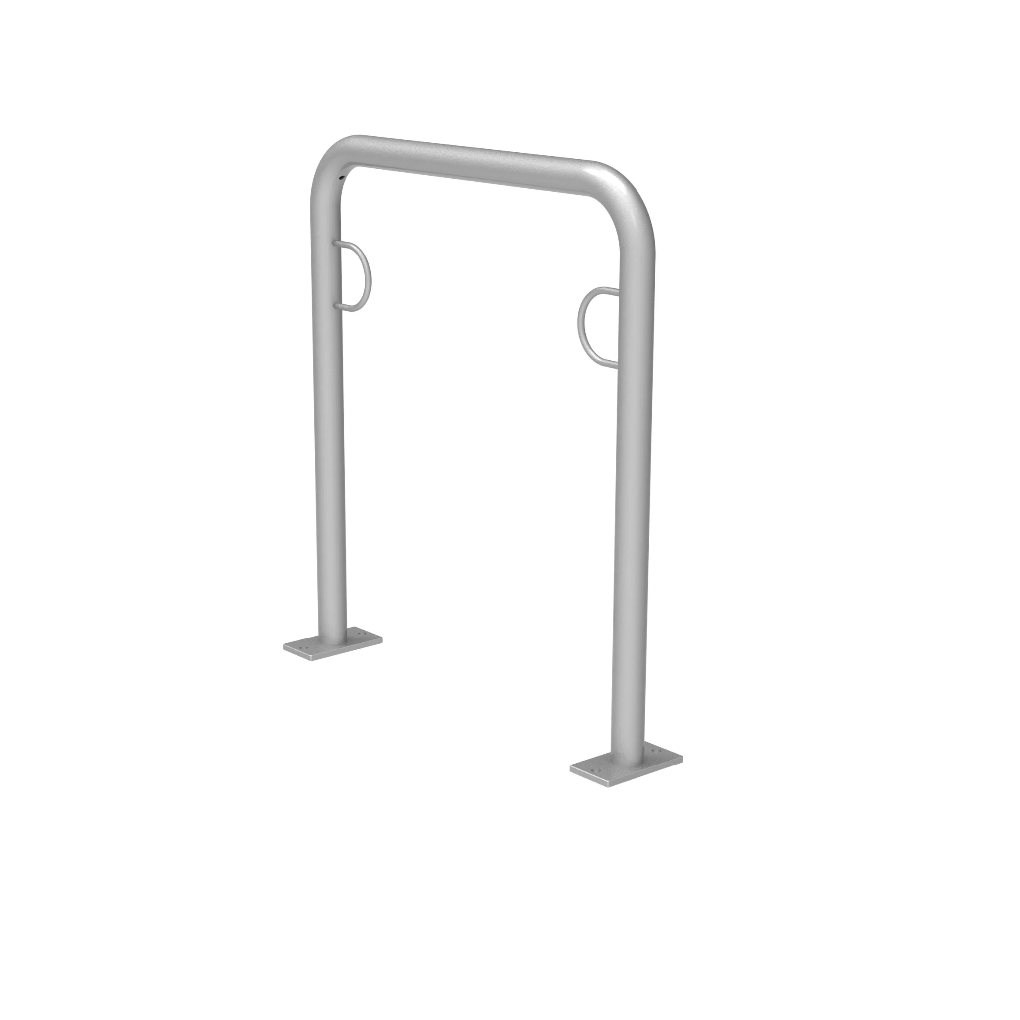 Fahrradständer, Gartenständer, Stahl, Grau, Rahmen–Halterung