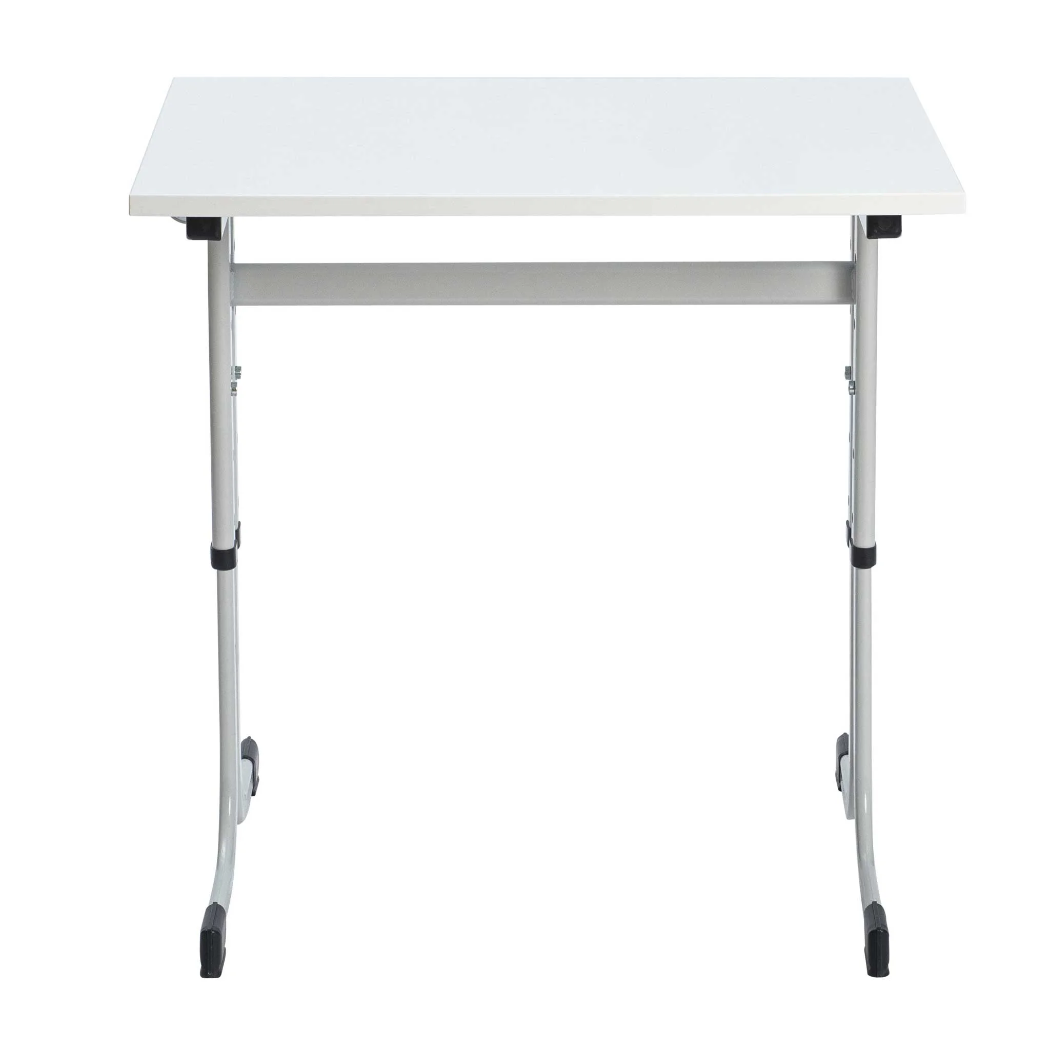 Schreibtisch, Tisch, weiße Oberfläche, faltbar, Metallbeine