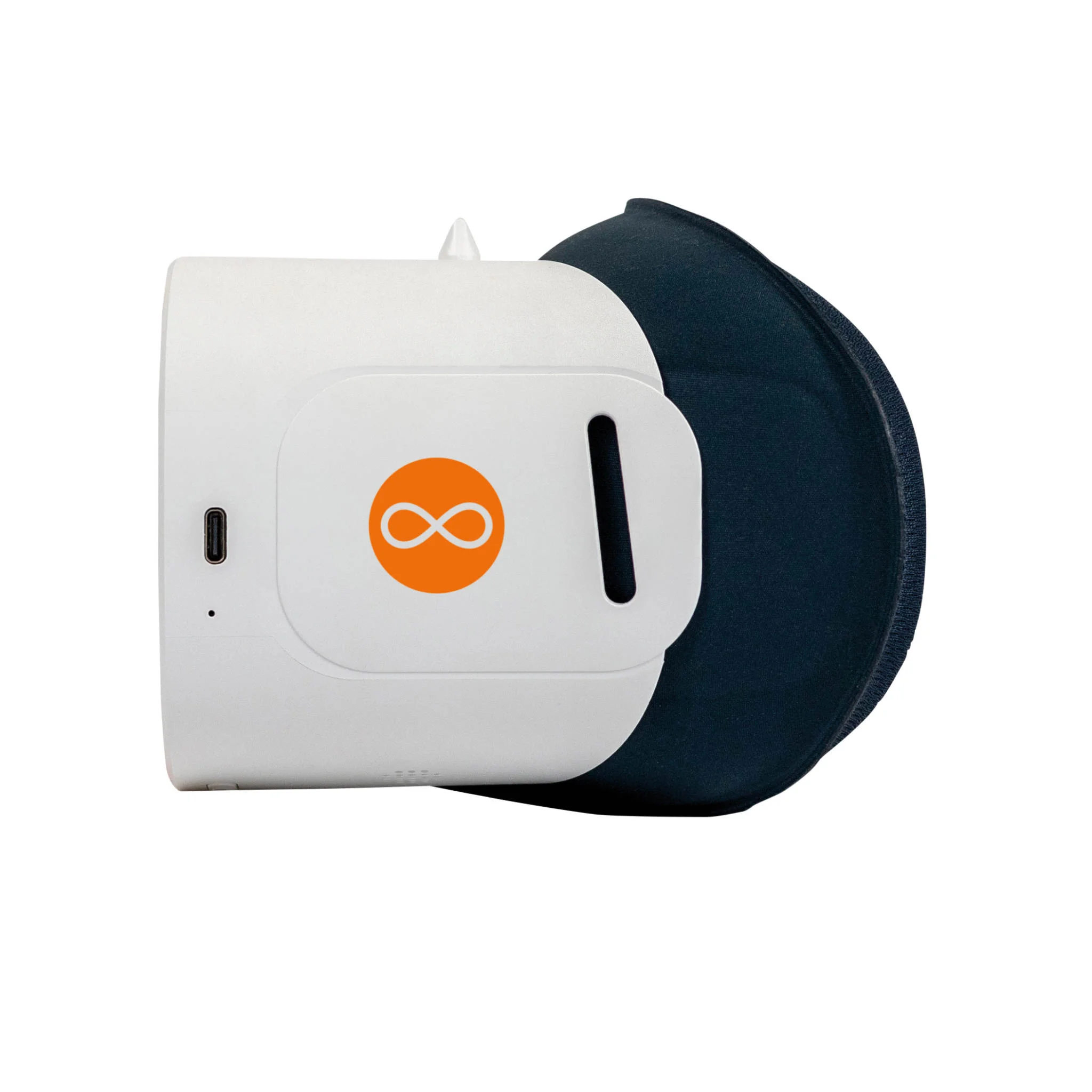 3D-Scanner, Schlüsselanhänger, USB-C, Weiß, Orangene Logo