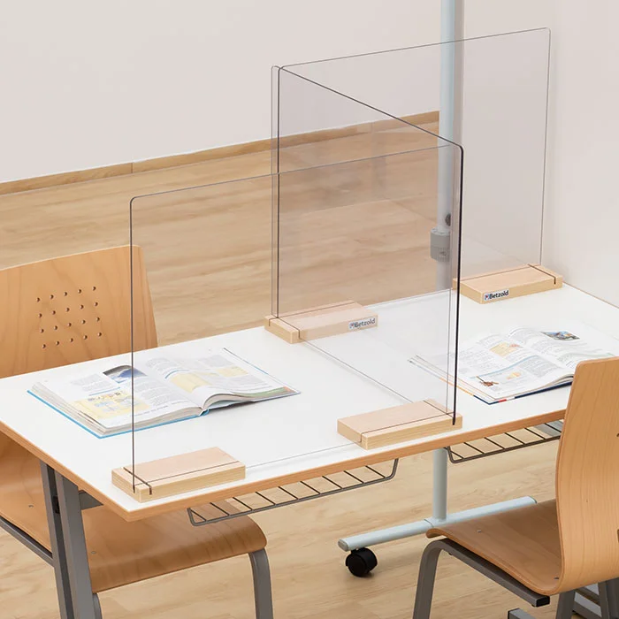 Trennwand, Plexiglas, Tischabtrennung, Schutzsicht, Lernbereich