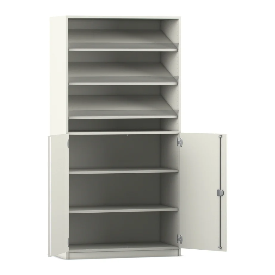 Schuhregal, Schrank, Schubladenregal, Metall, weiß