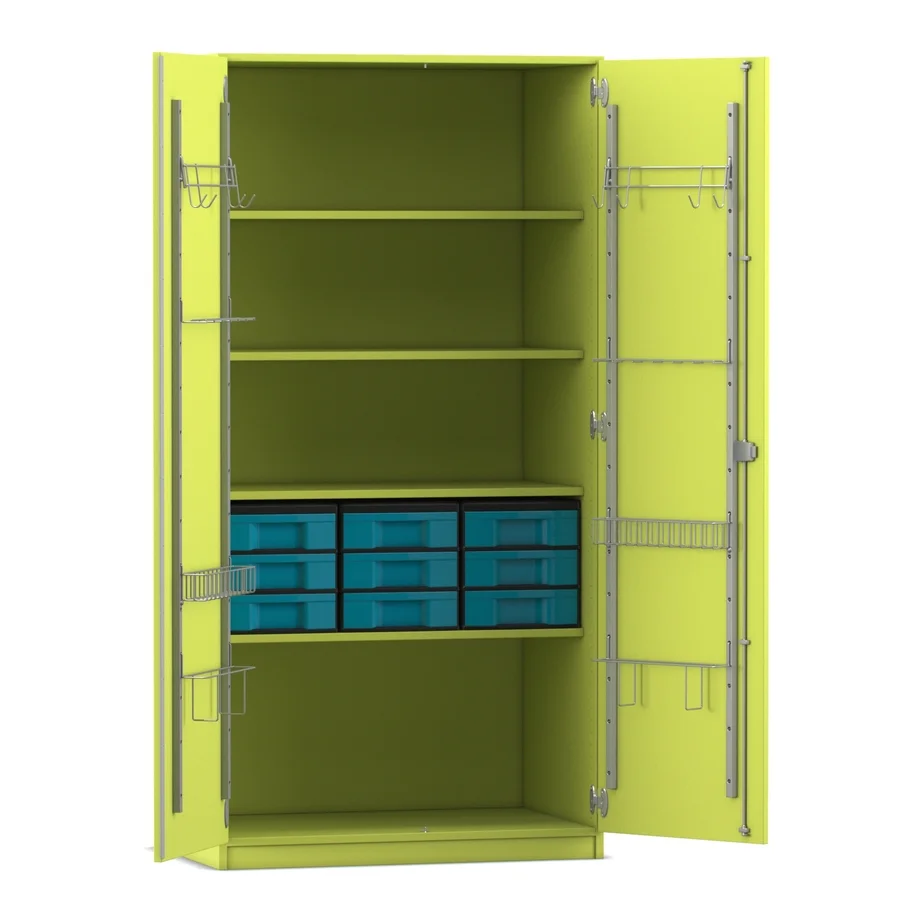 Schrank, Aufbewahrung, Schubkastenboxen, Werkstattschrank, Korpus mit Türen