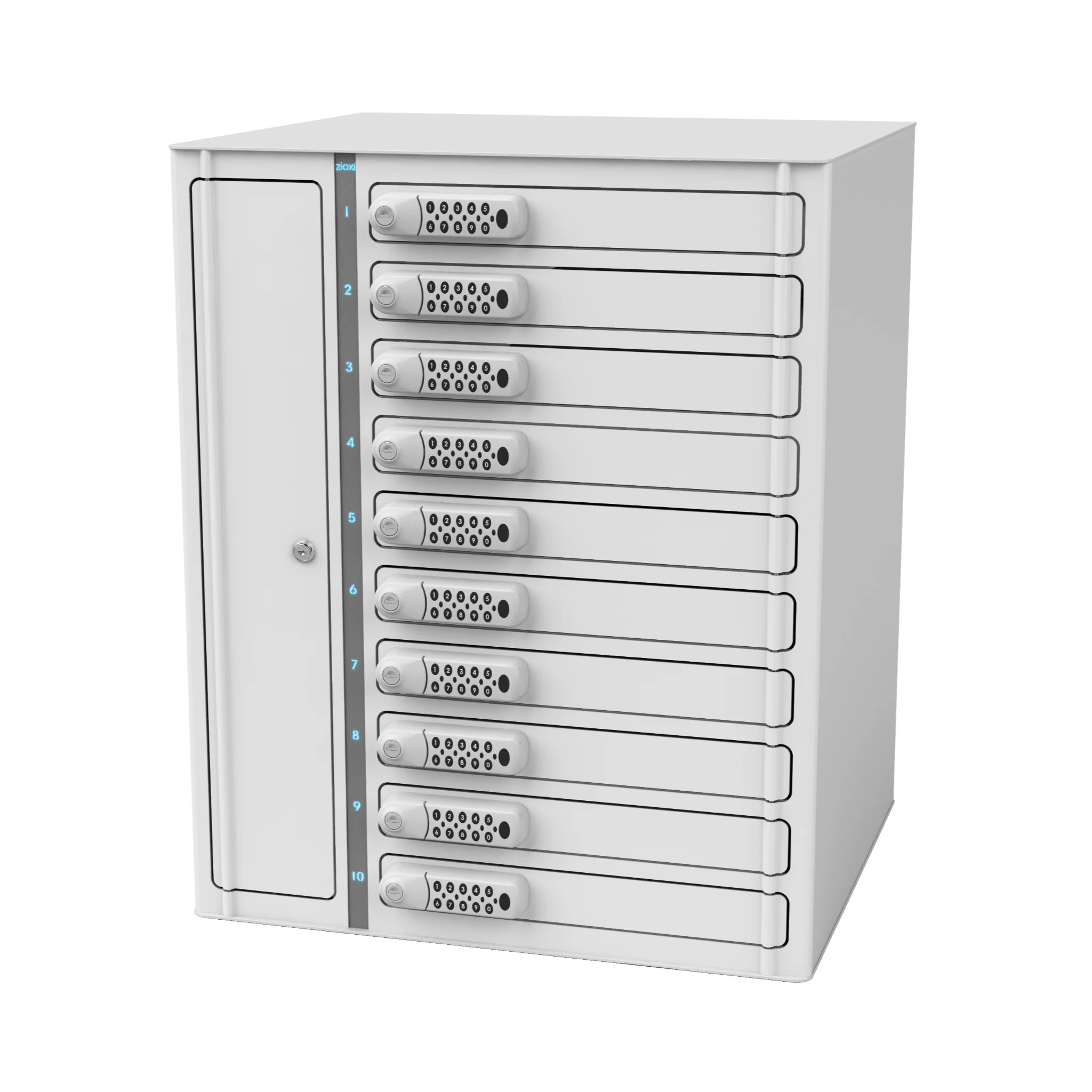 Serverrack, Lockbox, 12-Slot, Sicherheit, Verschlussbar
