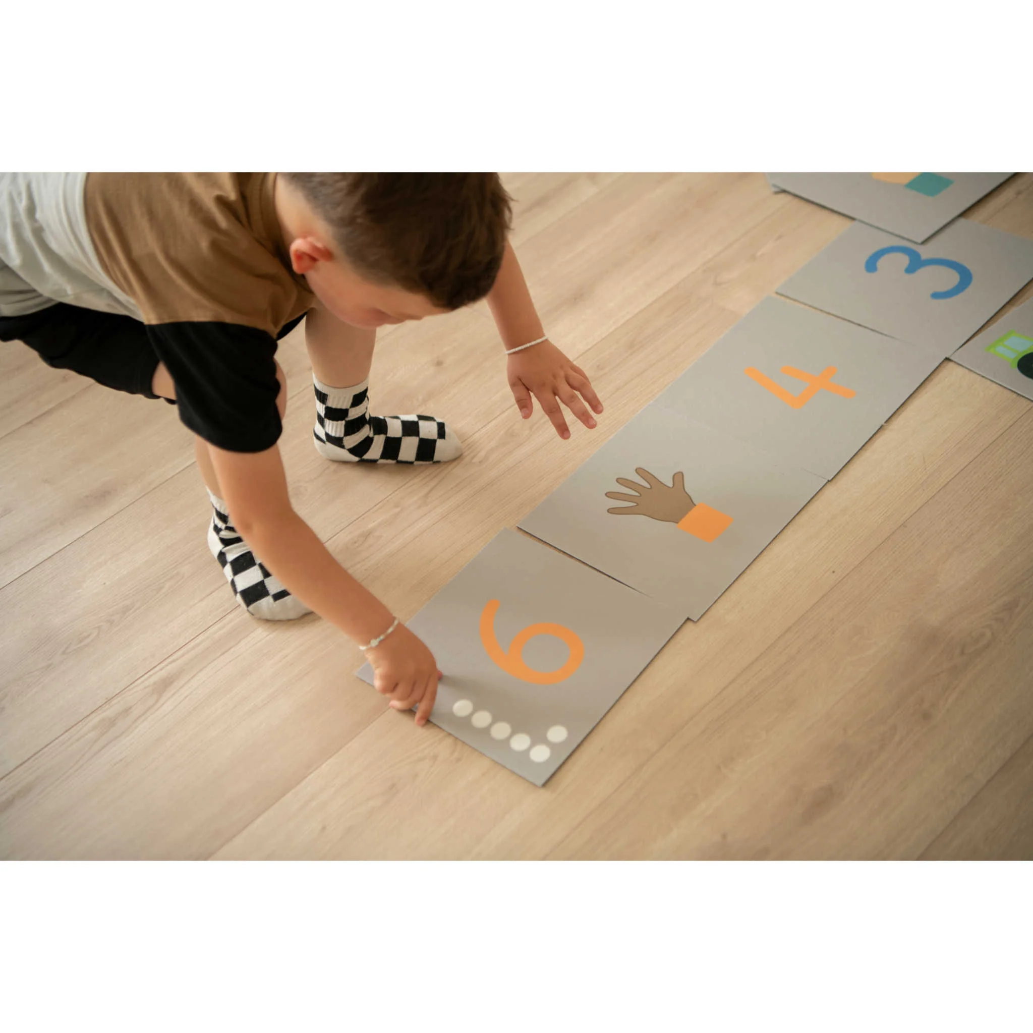 Kinder, Brett, Zahlen, Lernen, Spiel