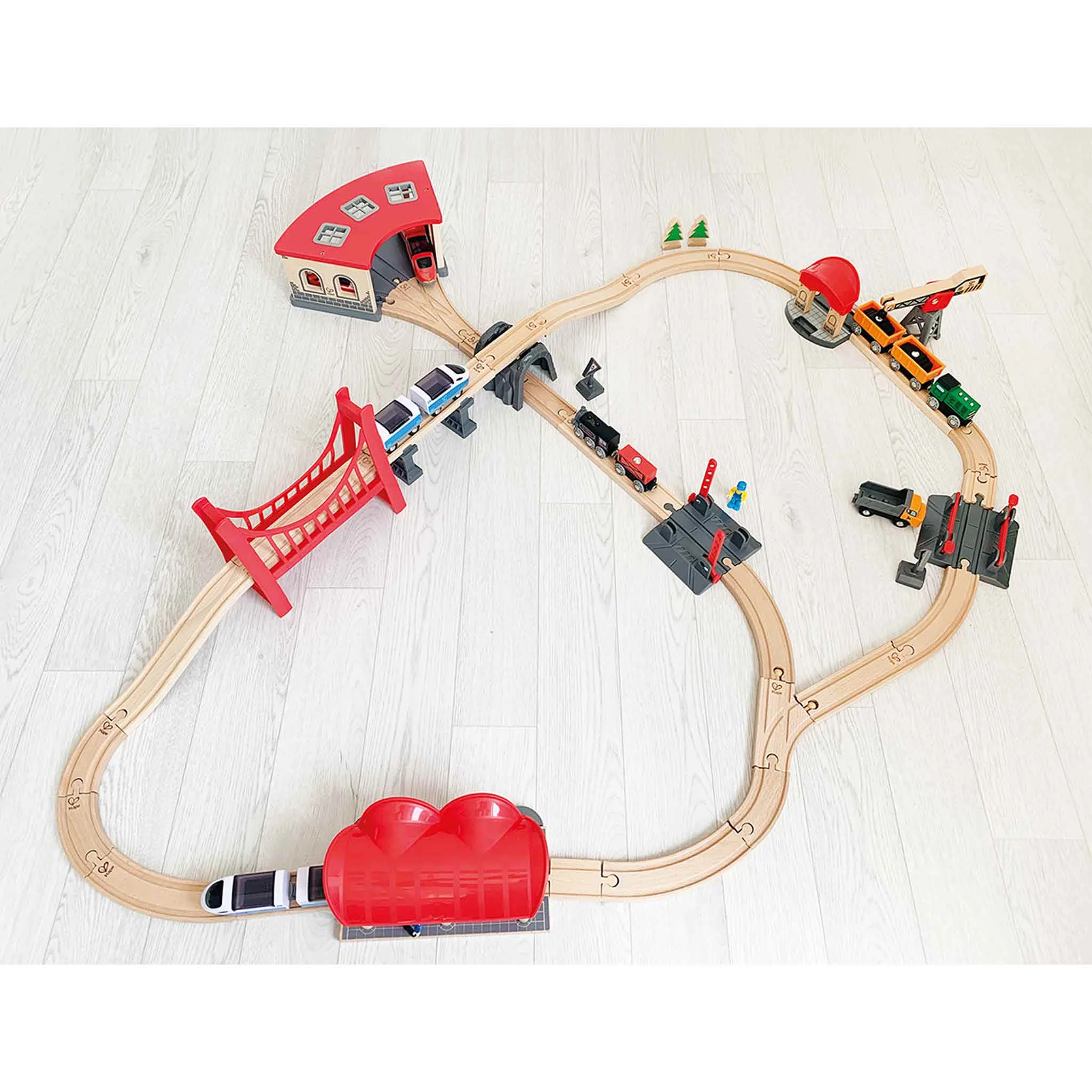 Eisenbahn XXL Set, 92 Teile