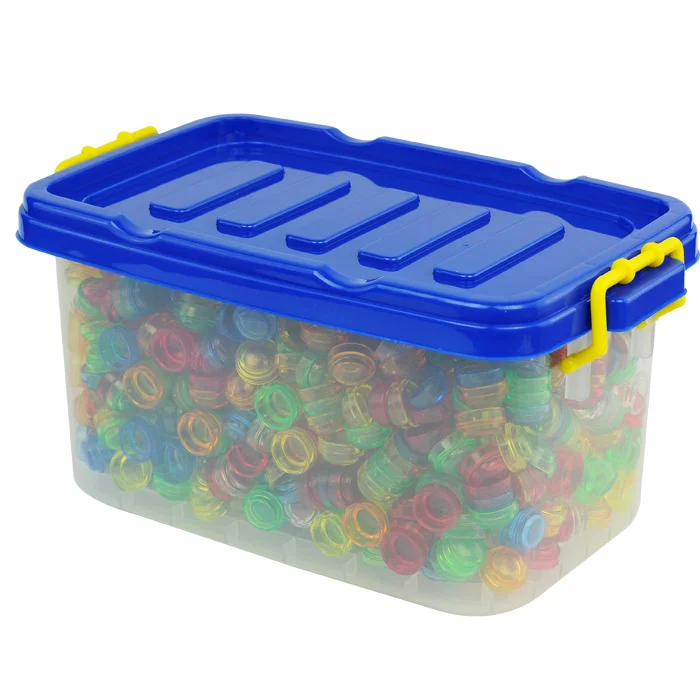 Kunststoffbox, Kunststoffbehälter, Aufbewahrungsbox, Bunte Deckelbox, Klemmverschluss