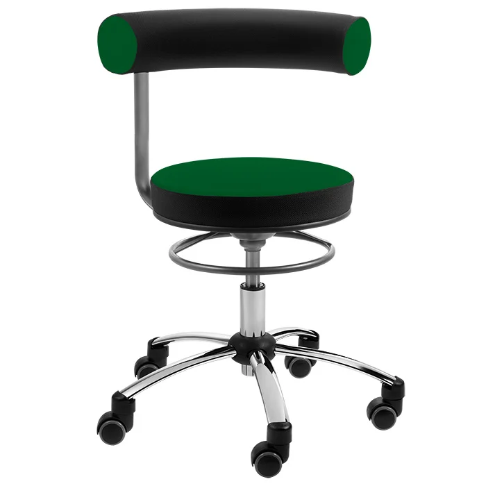 SANUS®-Gesundheitsstuhl Sitzhöhe 36 – 43 cm, Stoffbezug Grün/Schwarz