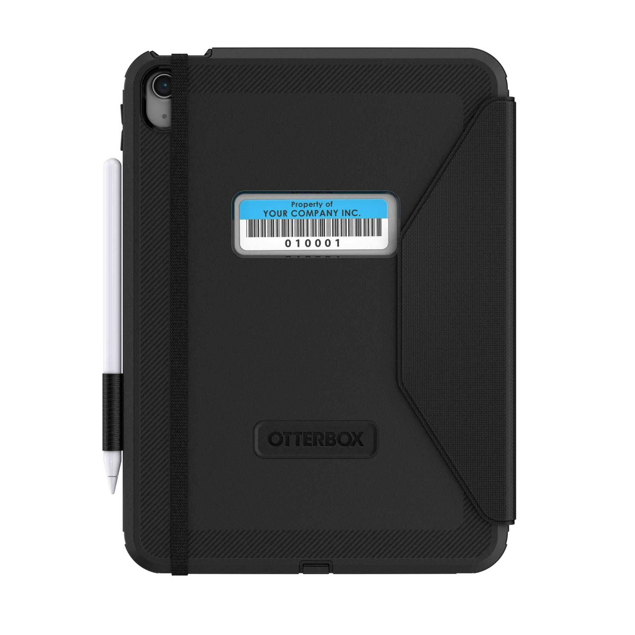iPad-Hülle, OtterBox, schwarz, Rückseite, Stift, stylus holder