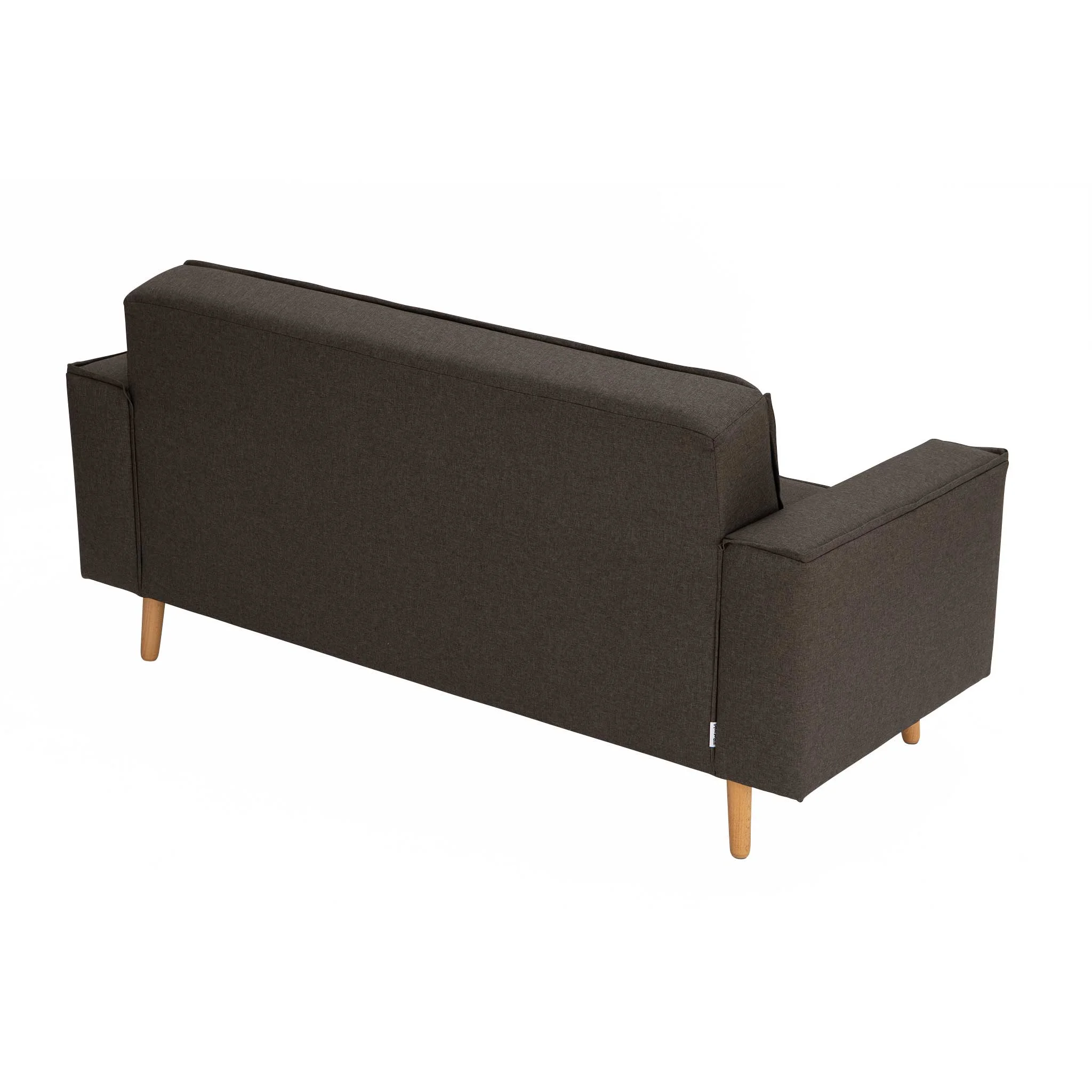 Sofa, Garnitur, Stoff, Braun, Holzbeine