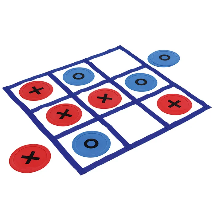 Tic-Tac-Toe, Spielbrett, Spielsteine, Rundenfassung, Käfigspiel