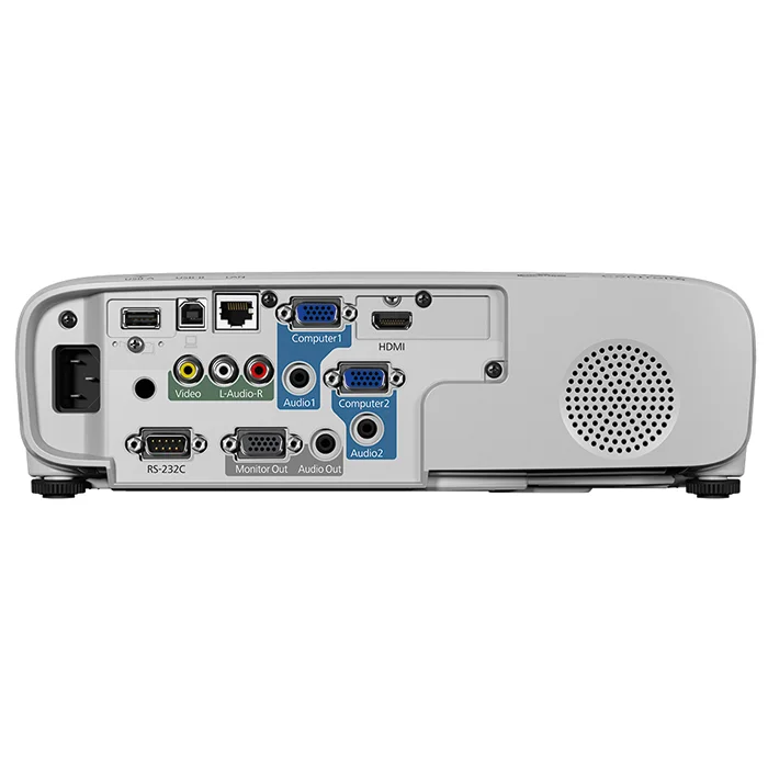Beamer, VGA, HDMI, Audio Out, LAN